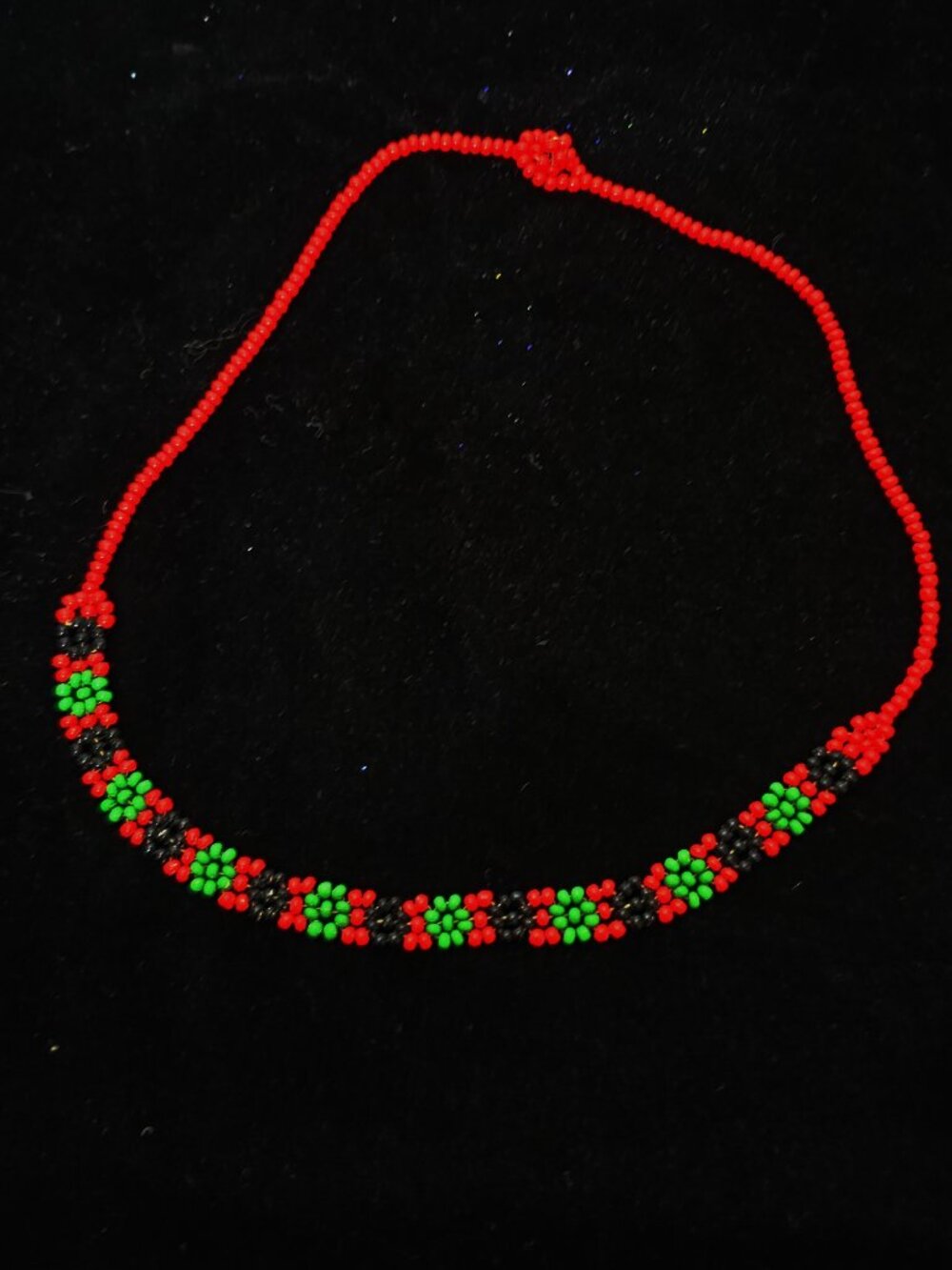 African Chocker in Red, Green & Black (New)